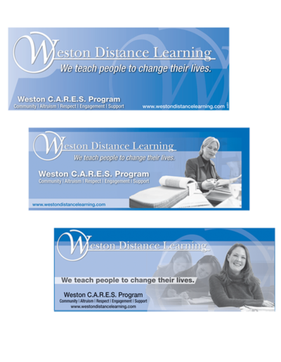 Weston distance learning ads